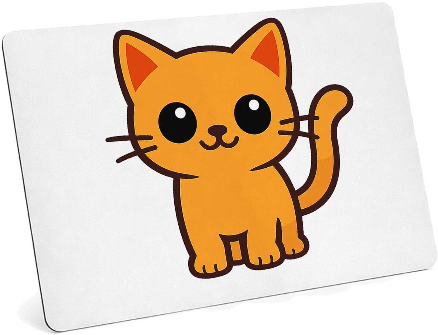 Mr Cadeautjes MDF magnetische fotolijst 28 x 19 - design Een vrolijke, minimalistische dierfiguur met een heldere con | cadeau Wit