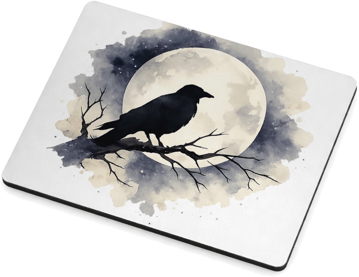 Mr Cadeautjes MDF magnetische fotolijst 9 x 7 - design Een stille nacht met een andere dierfiguur en een vergelijkb | cadeau Wit