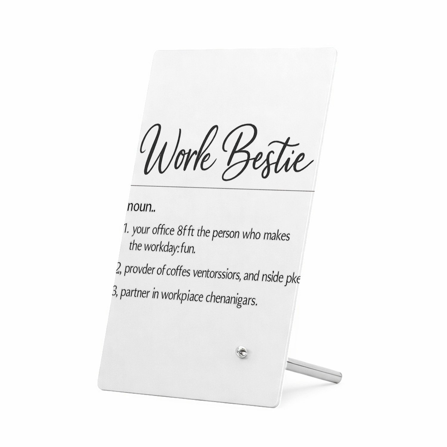 Mr Cadeautjes Glasframe 11 x 16 - design Een vergelijkbare dictionary-opmaak met een warm, grappig co | cadeau Wit