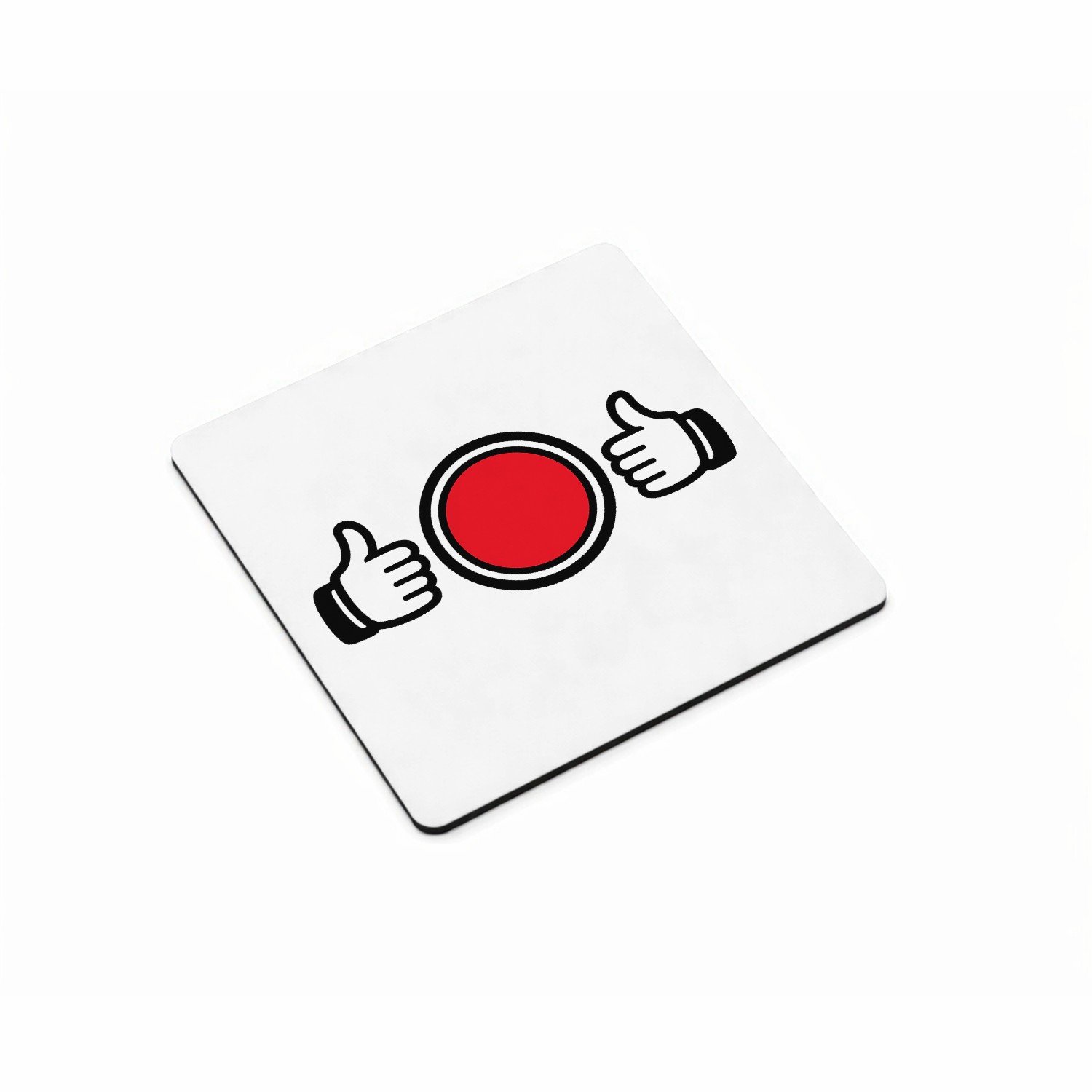 Mr Cadeautjes MDF magnetische fotolijst vierkant 9,5 - design Een vergelijkbare feestelijke mijlpaalopmaak met een central | cadeau Wit