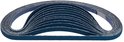 Stapel blauwe schuurbanden van 9x533mm voor schuurmachine.