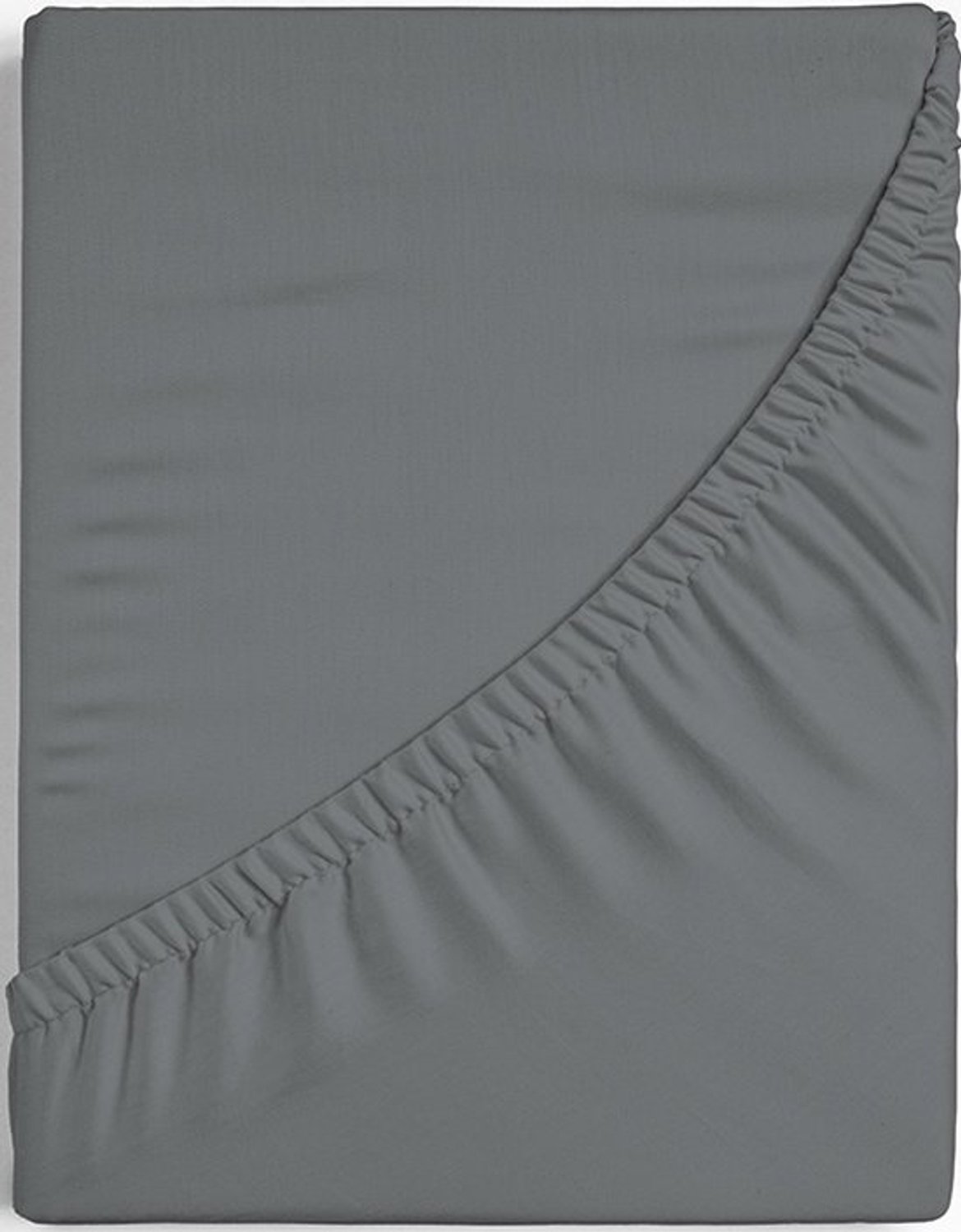 Dreamers Den Egyptisch Percale Katoen Hoeslaken - Donkergrijs Maat: 180 x 220 (Dreamers Den) Donker Grijs