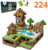 Magnetische Blokken 224 stuks - Magneten Speelgoed - Montessori Bouwstenen - Uitkijktoren