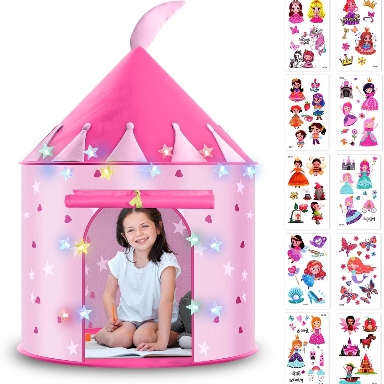 KLS® Speeltent - Kindertent - Speeltent voor Kinderen - Roze - 44cm x 32cm x 5cm