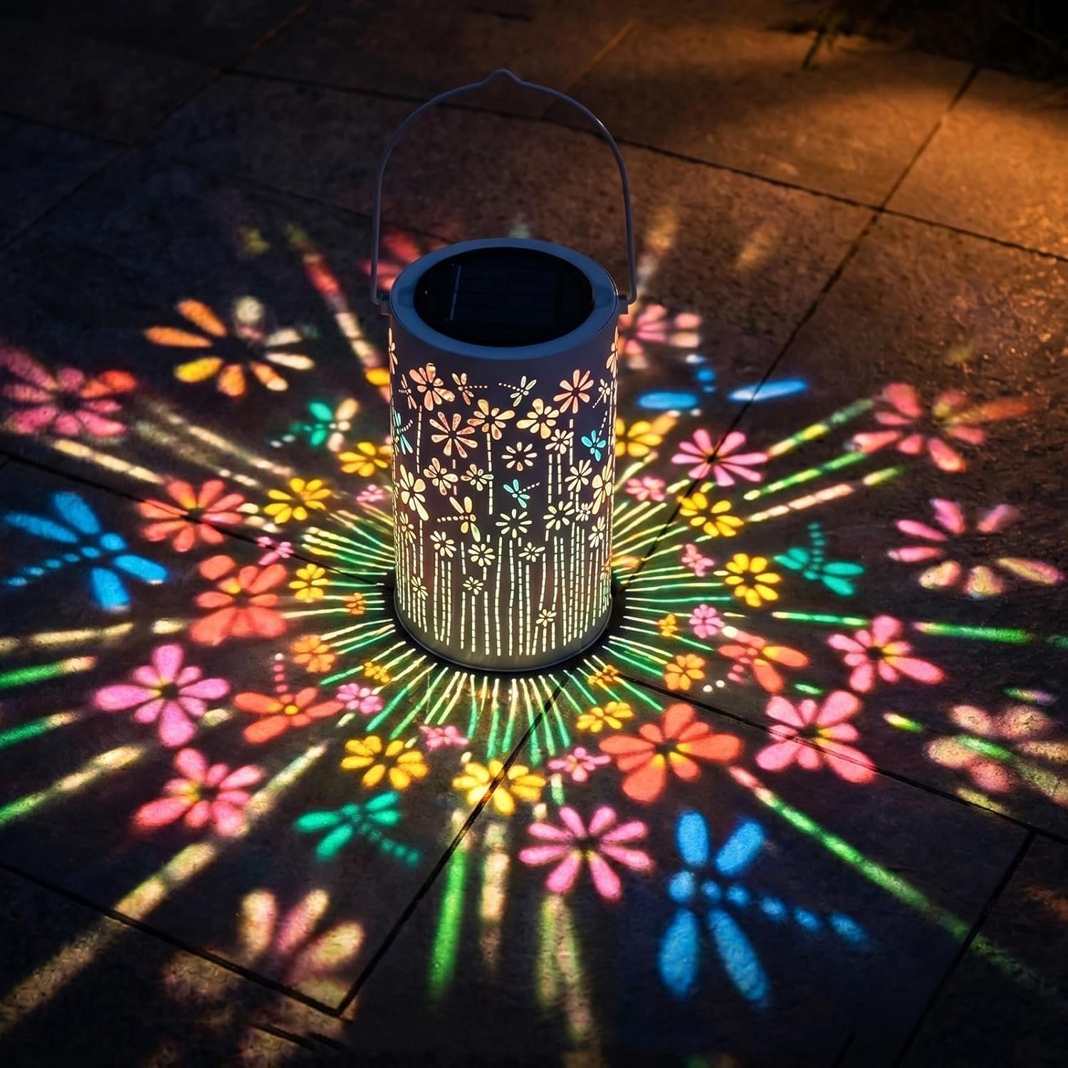 Solarlampen voor buiten - kleurrijke bloemen - hangende tuindecoratie - sfeervolle verlichting - ShopVlot