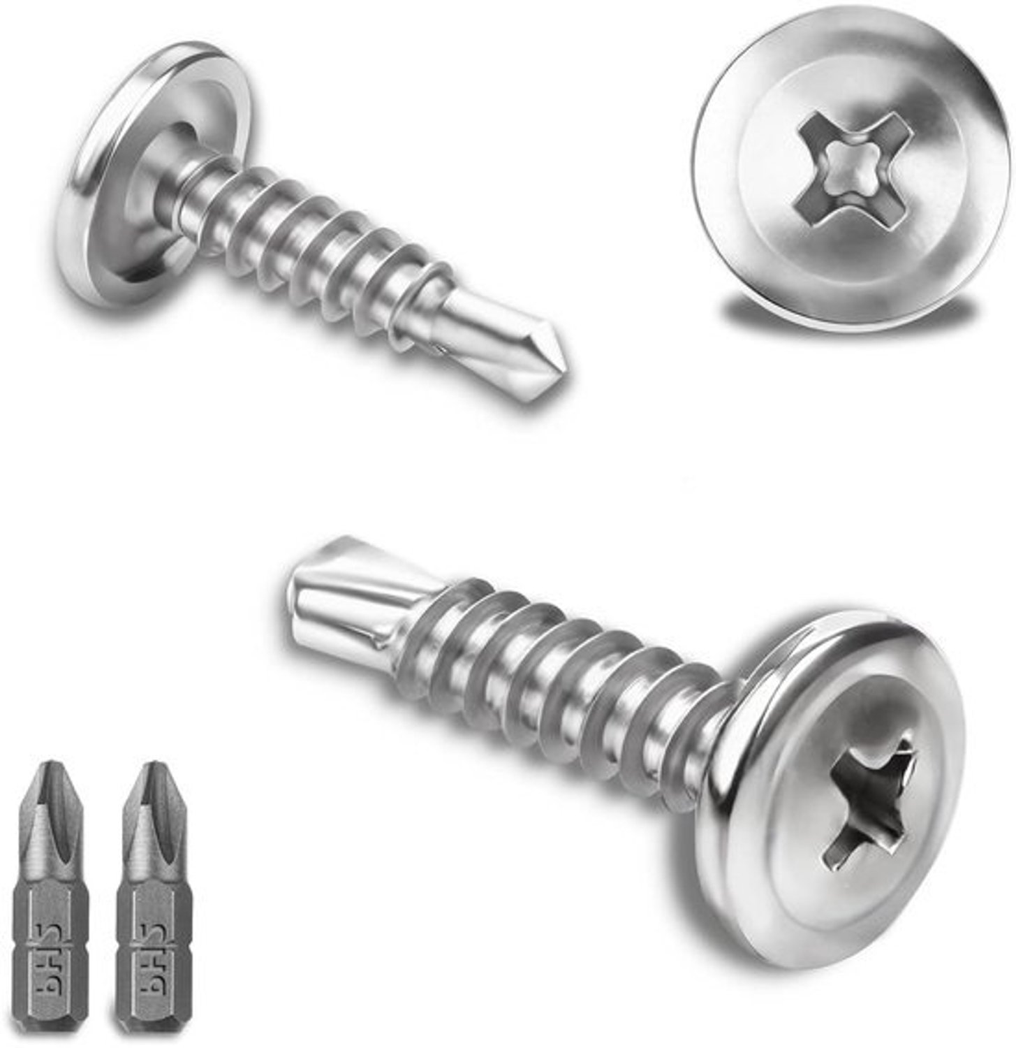 Zelftappende Schroeven - Plaatschroeven Boorschroeven - Metaal Bevestigen - Zelfborend Roestvrij Staal - 4.2 x 16 mm