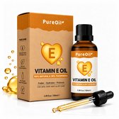PureOil – Vitamine E Olie – 100ml – Tocoferol 80% – Natuurlijk & Vegan - Voor Haar | Huid | Gezicht - Incl. Ebook
