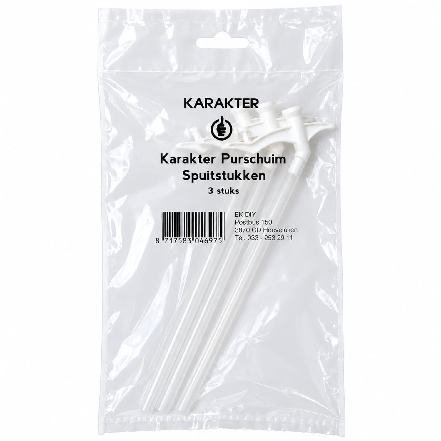 Karakter Purschuimpistool - 26 cm - Voor 500-750 ml Kokers - 3 Stuks