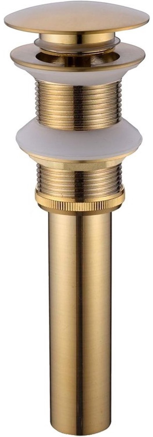 Wastafel Sifon - Flessenval Afvoer - Badkamer Installatie - Pop-Up Functie - 1 1/4 inch - Geborsteld Goud