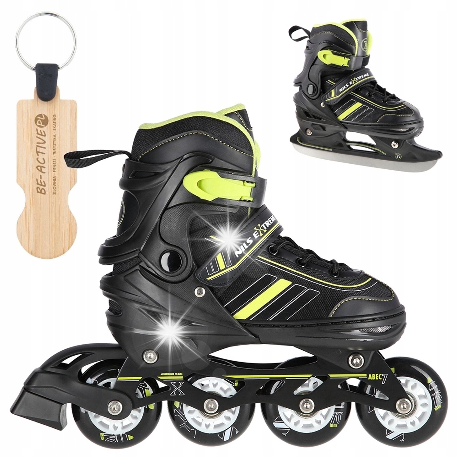 2-in-1 Schaatsen & Skeelers Nils Extreme Verstelbaar