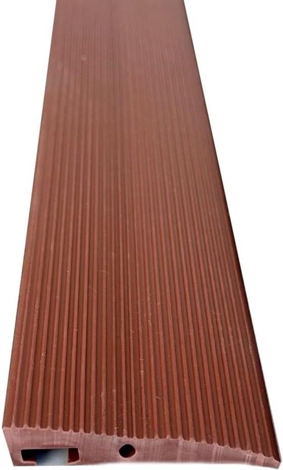 Rubberen Oprijplaat - Drempelhulp - Mobiliteit Verbeteren - Antislip Roosterontwerp - 70 x 7.5 cm - Bruin