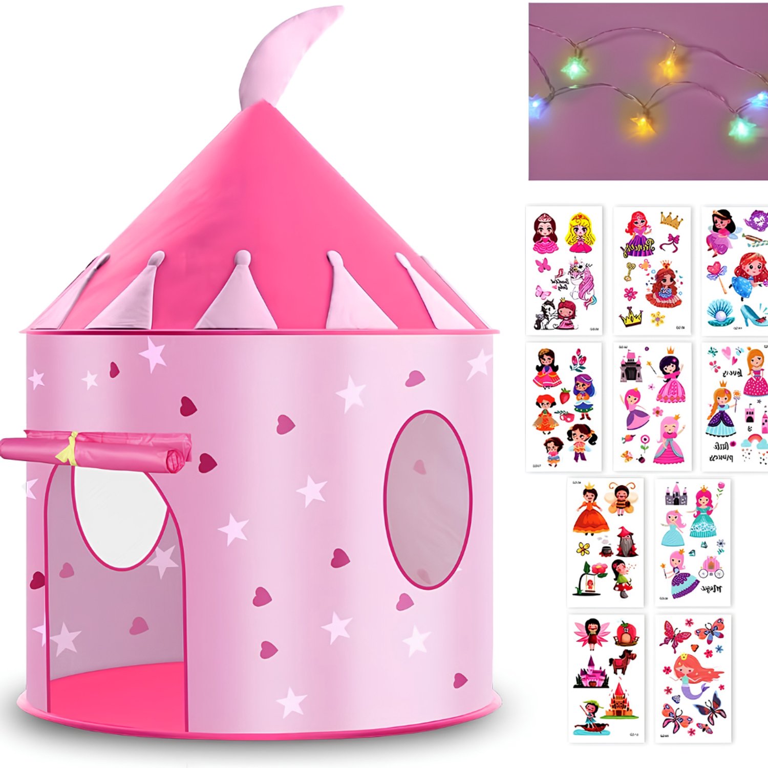 KLS® Speeltent - Kindertent - Speeltent voor Kinderen - Roze - 101cm x 101cm x 135cm