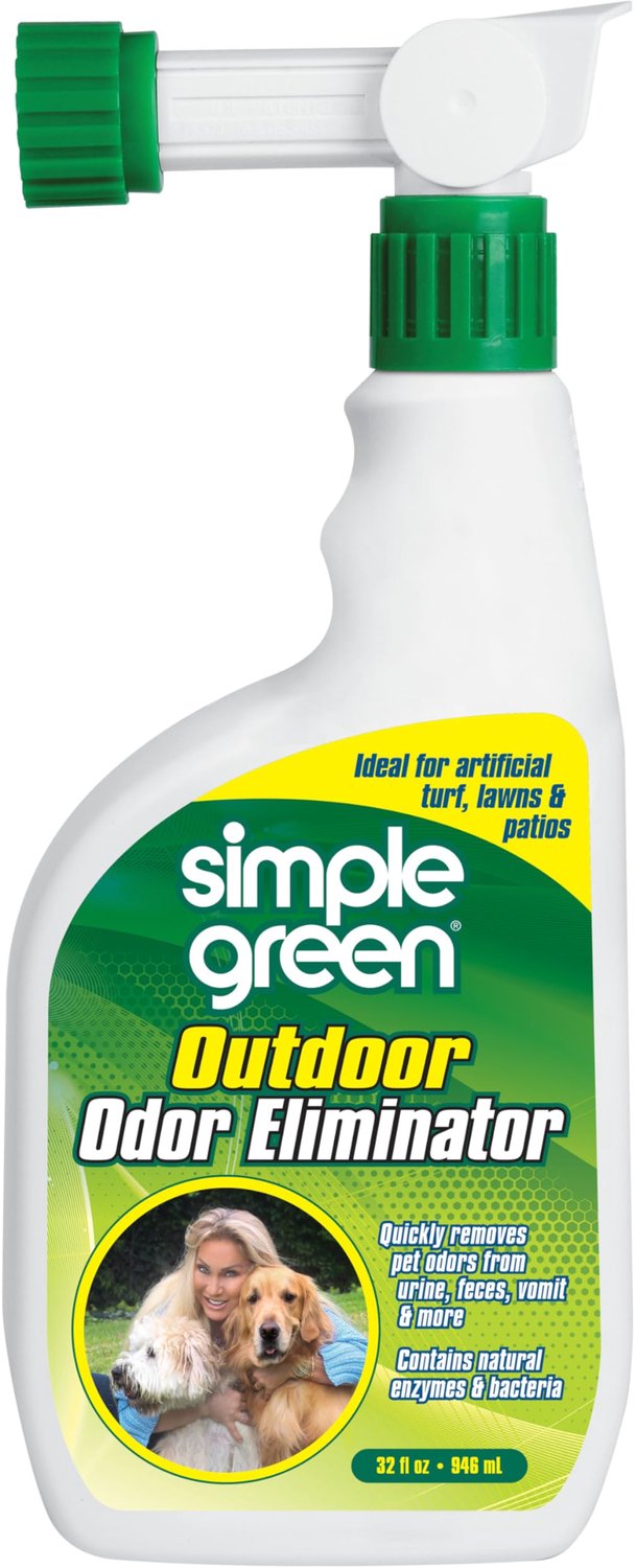 Outdoor geureliminator voor huisdieren, honden, ideaal voor kunstgras en terras (32 oz slanguiteinde sproeier)