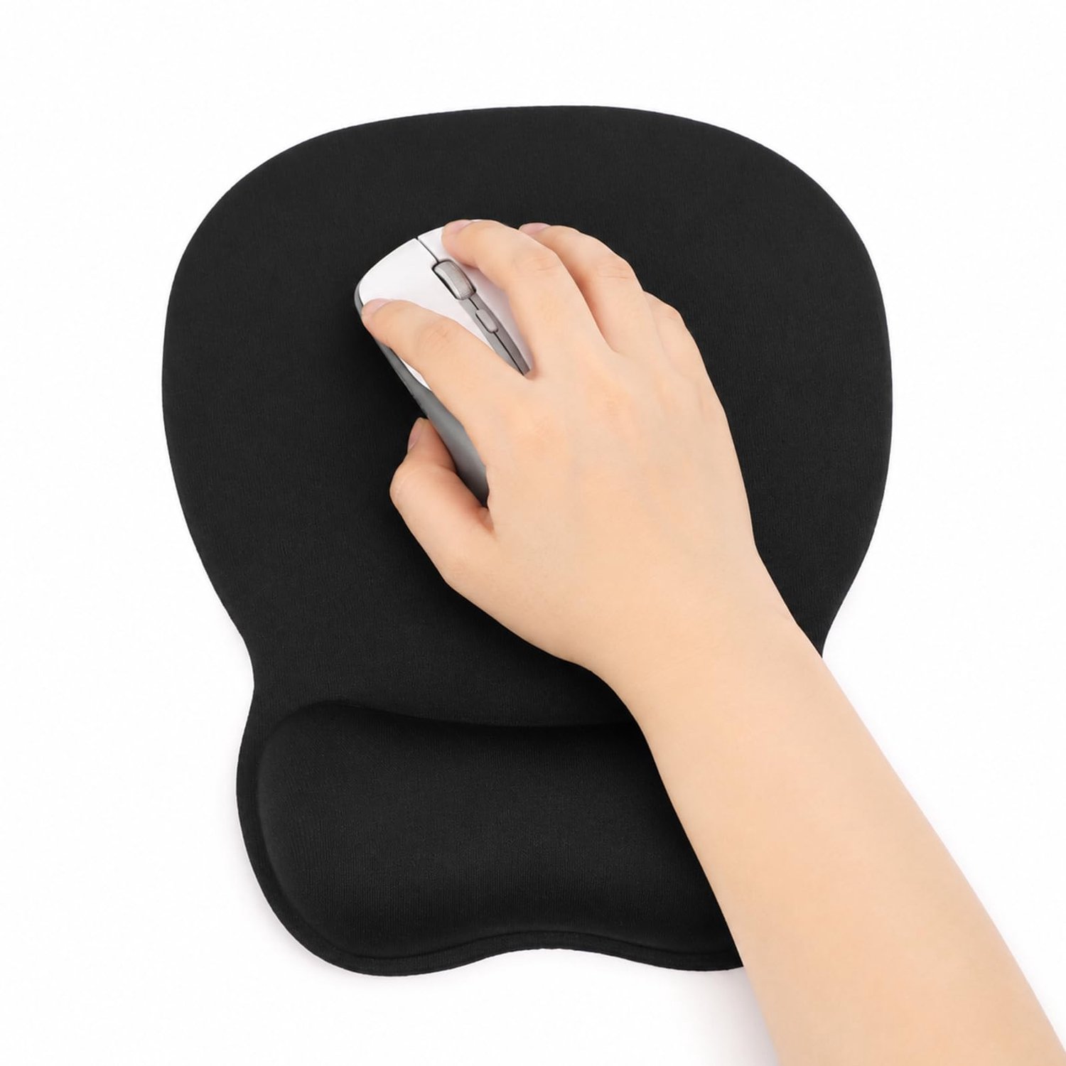 Ergonomische muismat met polssteun, geheugengel, antislip onderkant, glad oppervlak, waterdicht, anti-vermoeidheid, voor kantoor, gaming, pc, laptop,