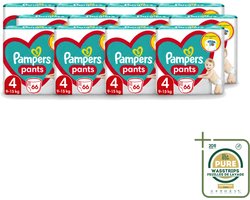 12 x Pampers – Luierbroekjes – Pants Maat 4 – 66 Luiers - Wasstrips - Luier Broekje - Luier Voor Baby - Luier Voor Peuters - Actieve Baby - Droge Luier