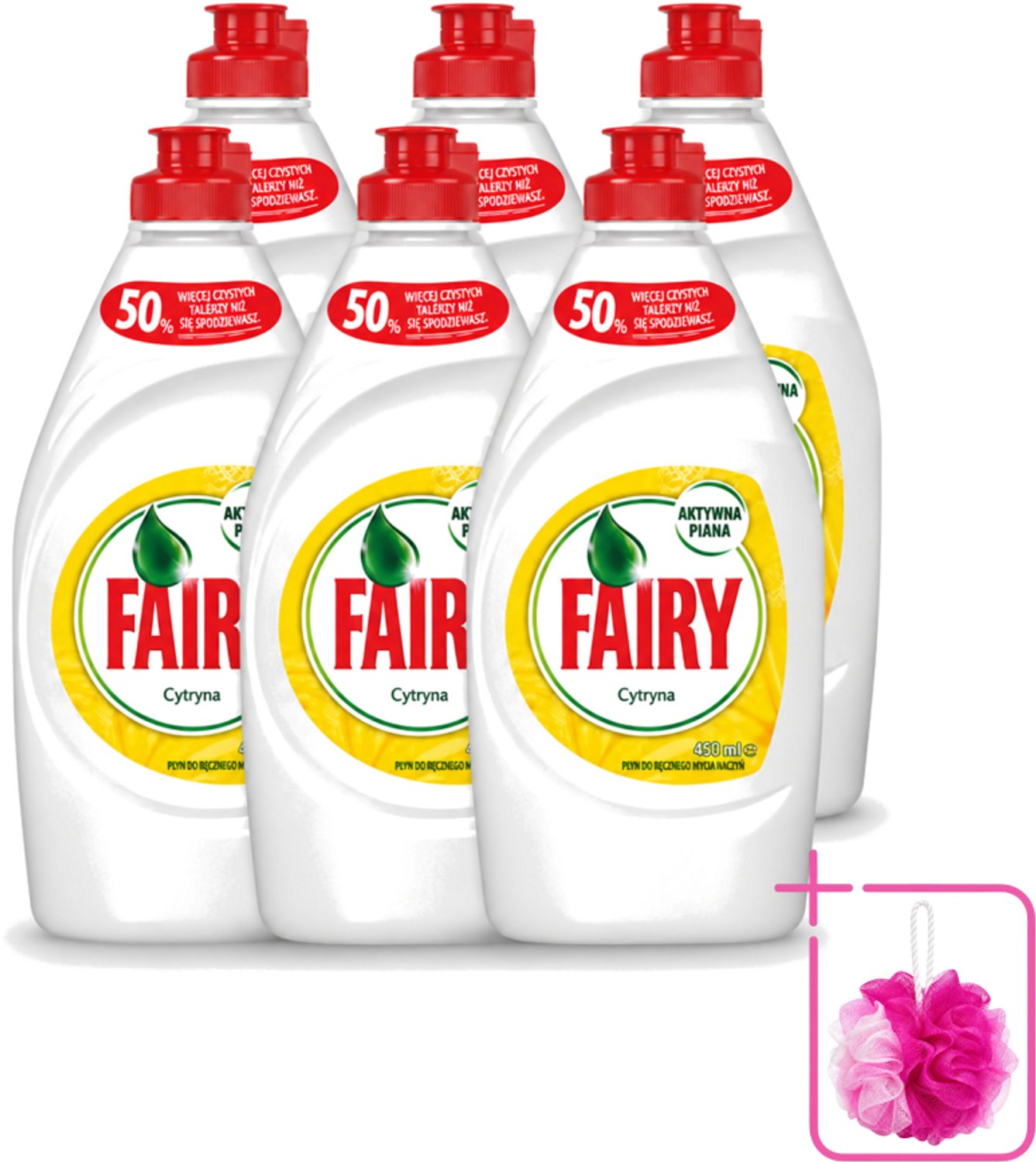 6 x Fairy – Afwasmiddel – Citroen – 450 ml - Bulkverpakking - Afwasmiddel citroen - Vaat reinigen