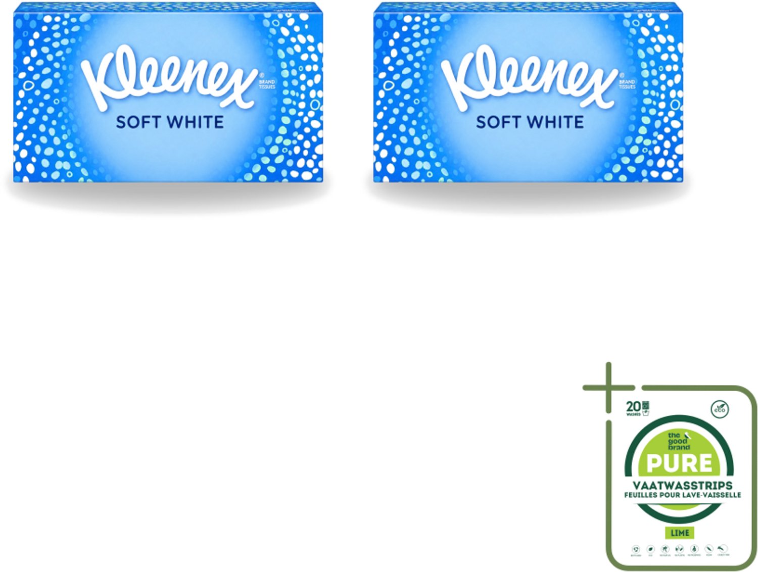 2 x Kleenex - Tissues - Soft White - 70 Tissues - Grootverpakking - Kleenex Tissues - Tissue - Tissuepapier - Tissue Voor Verkoudheid - Tissue Voor Neus