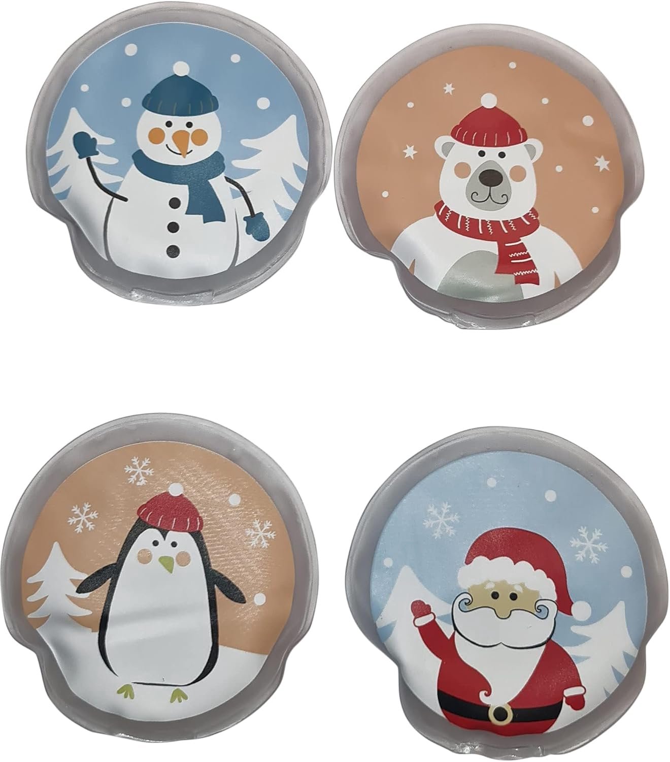 Handwarmer zakwarmer set van 4 - herbruikbaar - stijlvol design - perfecte cadeau-idee - Luxento