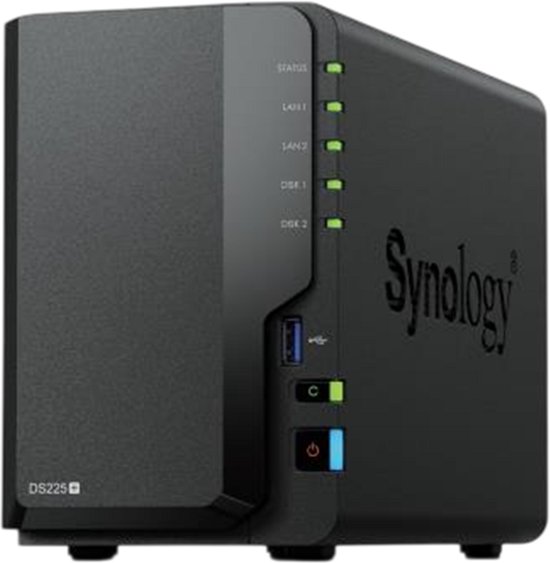 Synology DiskStation DS225+ - NAS - 2-bay - 2GB DDR4 - 0TB - 1x 1G - 1x 2.5G netwerk van Synology — afbeelding 2