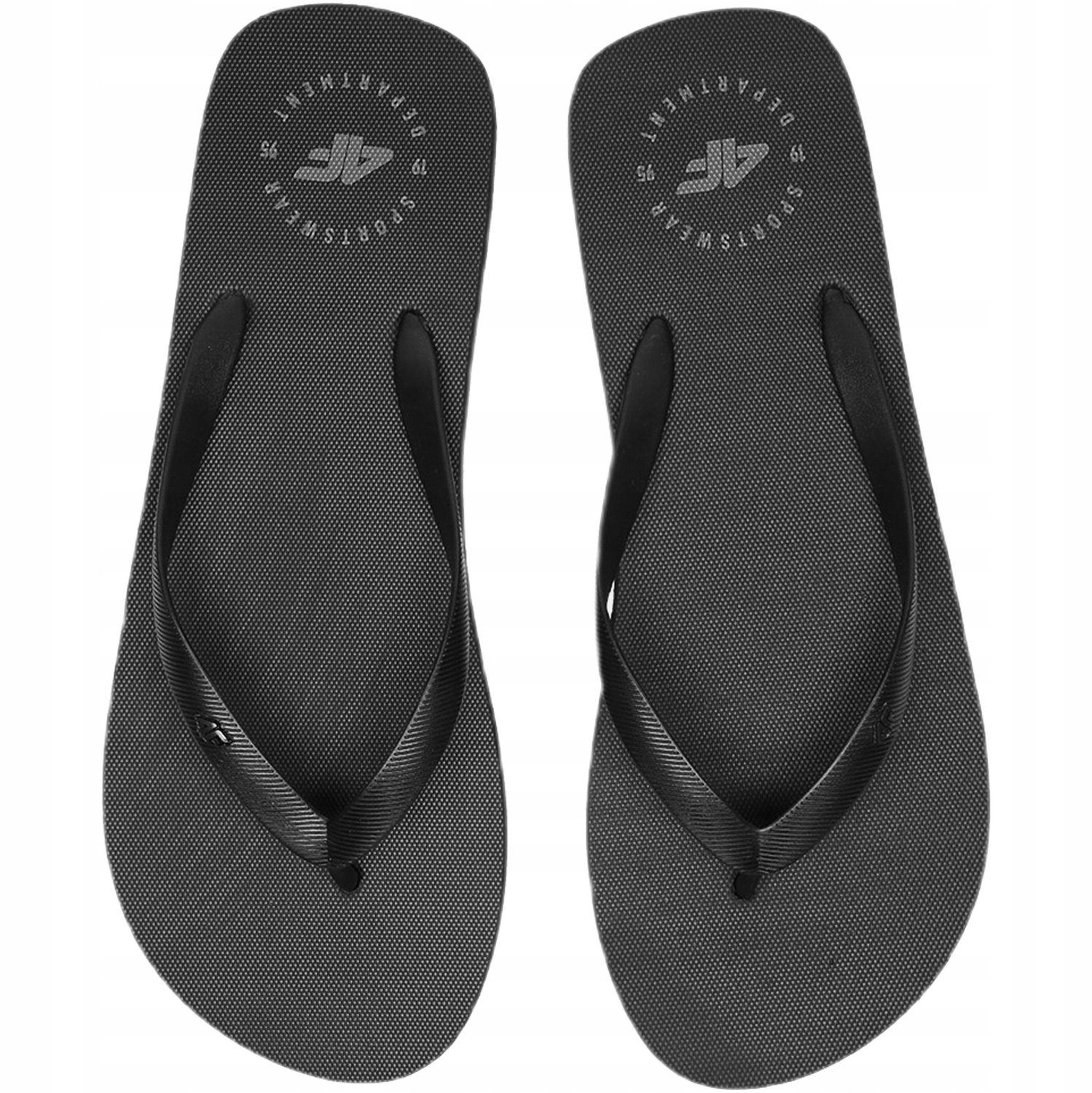 Herenslippers 4F - Comfortabele Flip-flops in Donkergrijs