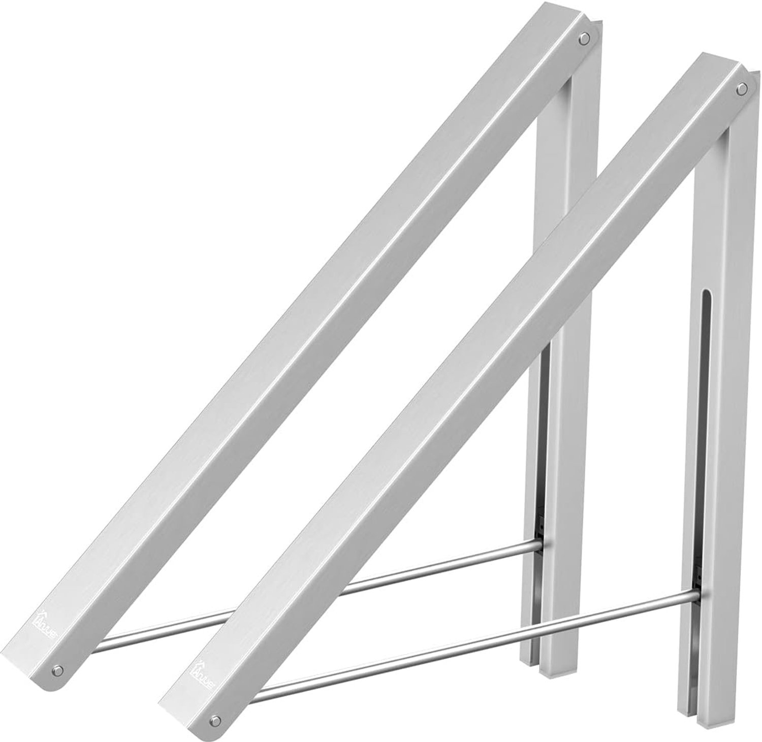 Kledinghaken opvouwbaar 2-pack - Aluminium - Ruimtebesparend - Ideaal voor in de kast - SnelShoppen