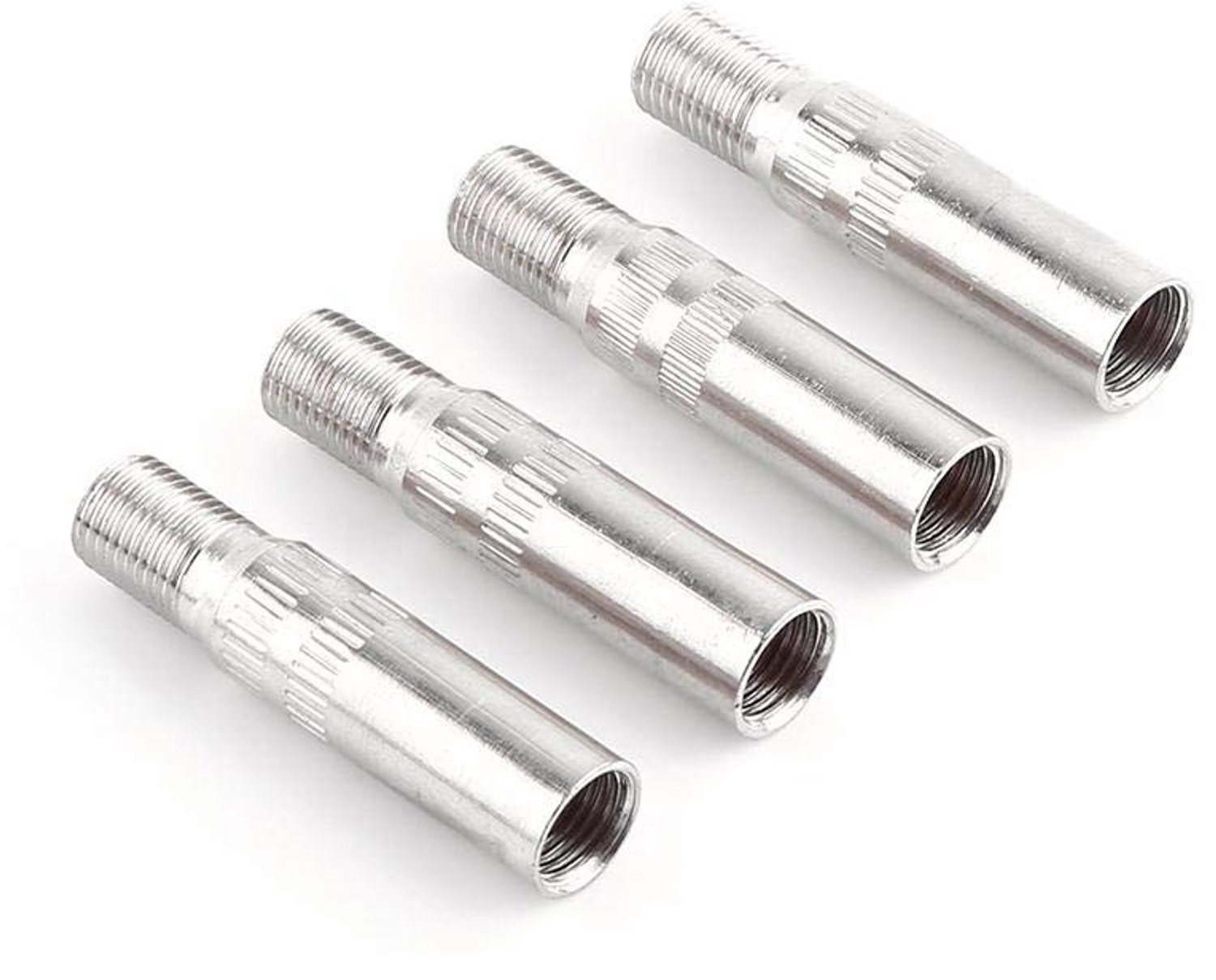 4 stuks. Keenso Ventielverlenging, autoventiel, ventieldoppen, verlenging 39 mm x 7,5 mm auto-ventiel, voor auto, vrachtwagen, bestelwagen, caravan