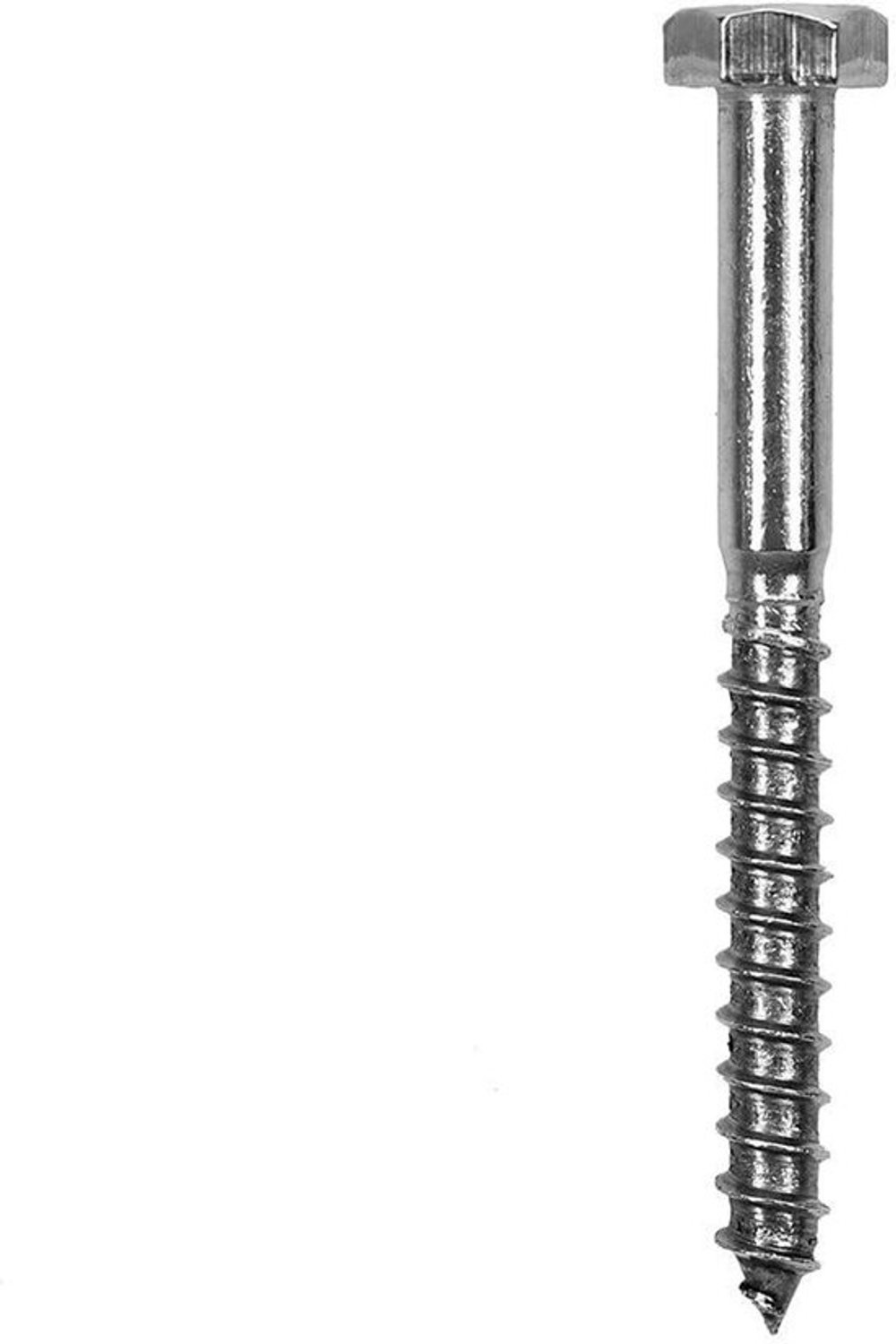 Roestvrijstalen Houtschroeven - Zeskant Schroeven - Duurzame Montage - Corrosiebestendig DIN571 - M8 x 200mm - Zilver