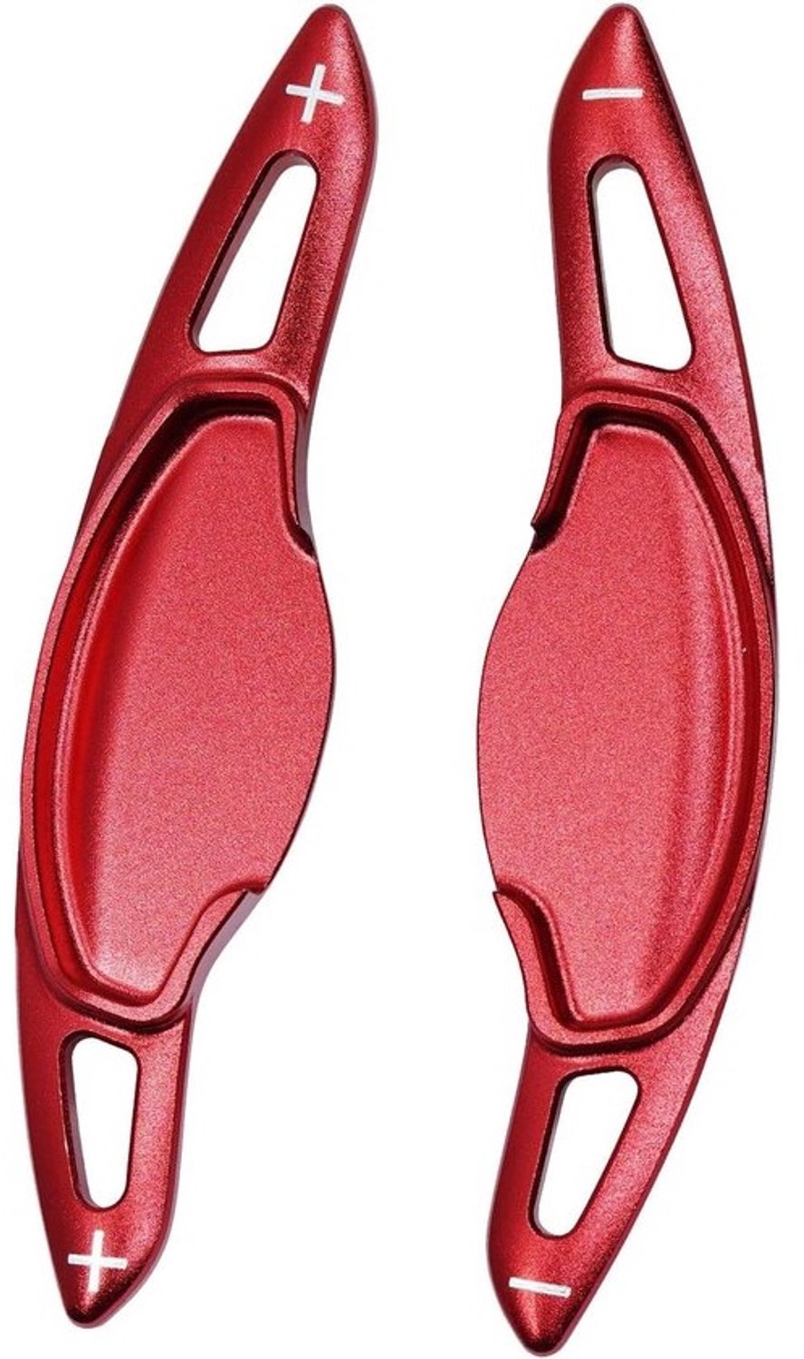 Schakelpeddel Verlenging - Paddles Stuurwiel - Sneller Schakelen - Op Maat Gemaakt - 25L x 5B cm - Rood