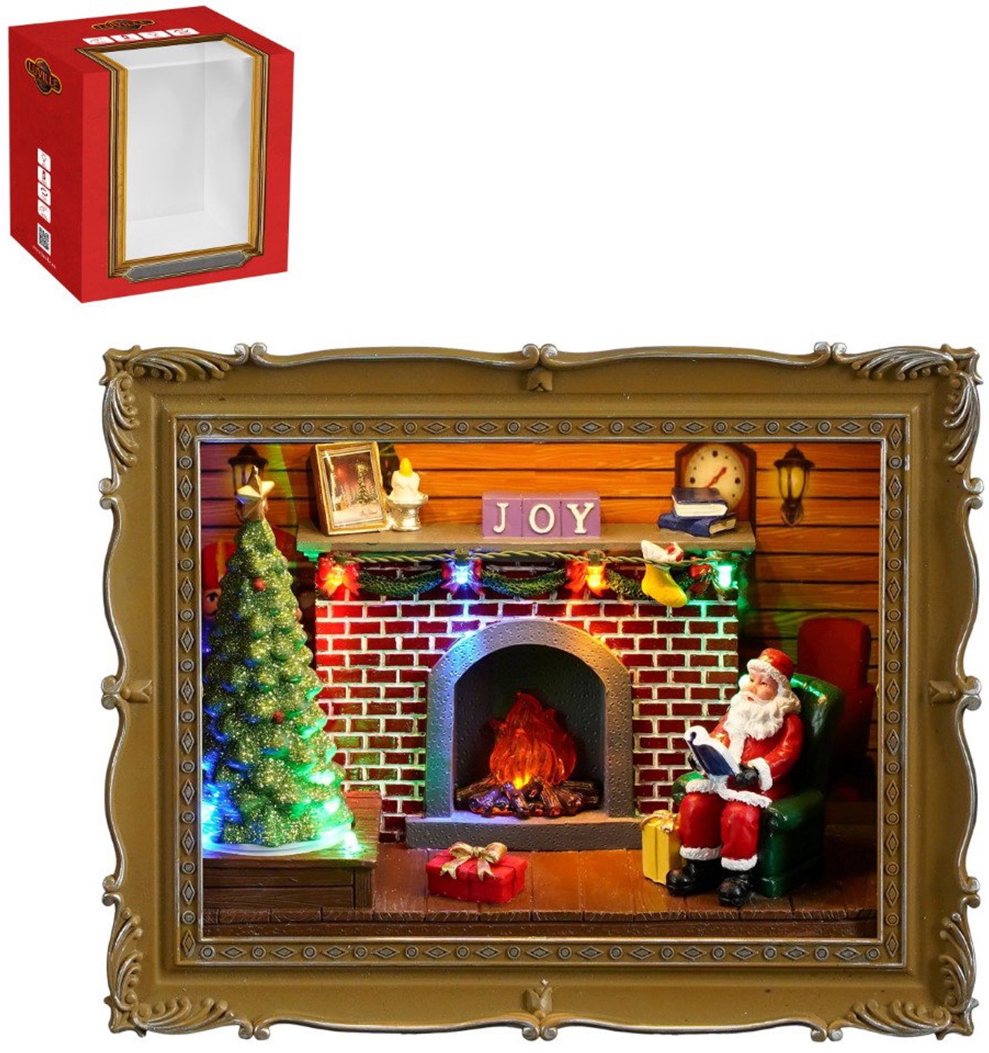 Christmas fotolijst led battery operated l24,5xb10,5xh20 cm I Luville