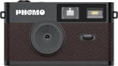 Phomo Digitale Retro Camera - Compact Camera - 8MP - 4 Retrofilters - Flits - SD-kaart - USB-C - Zwart