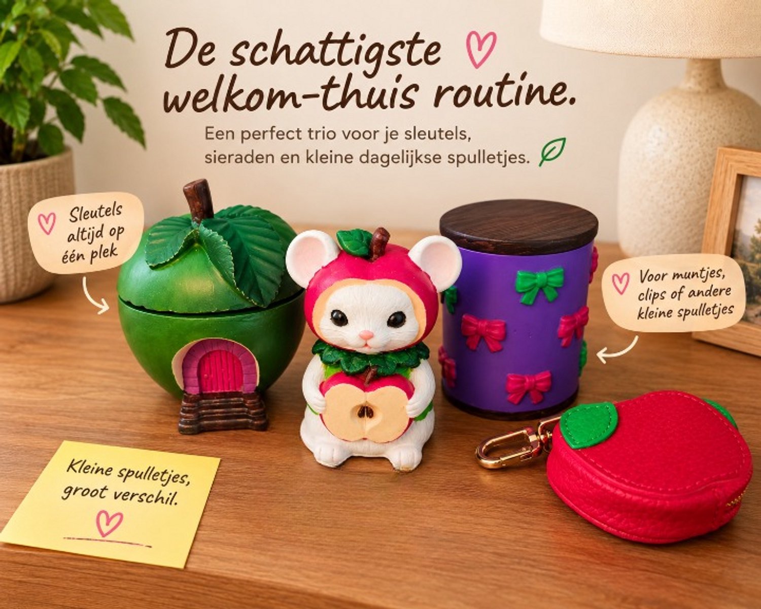 Schattig muizensetje - Met muizen wenskaart huwelijk