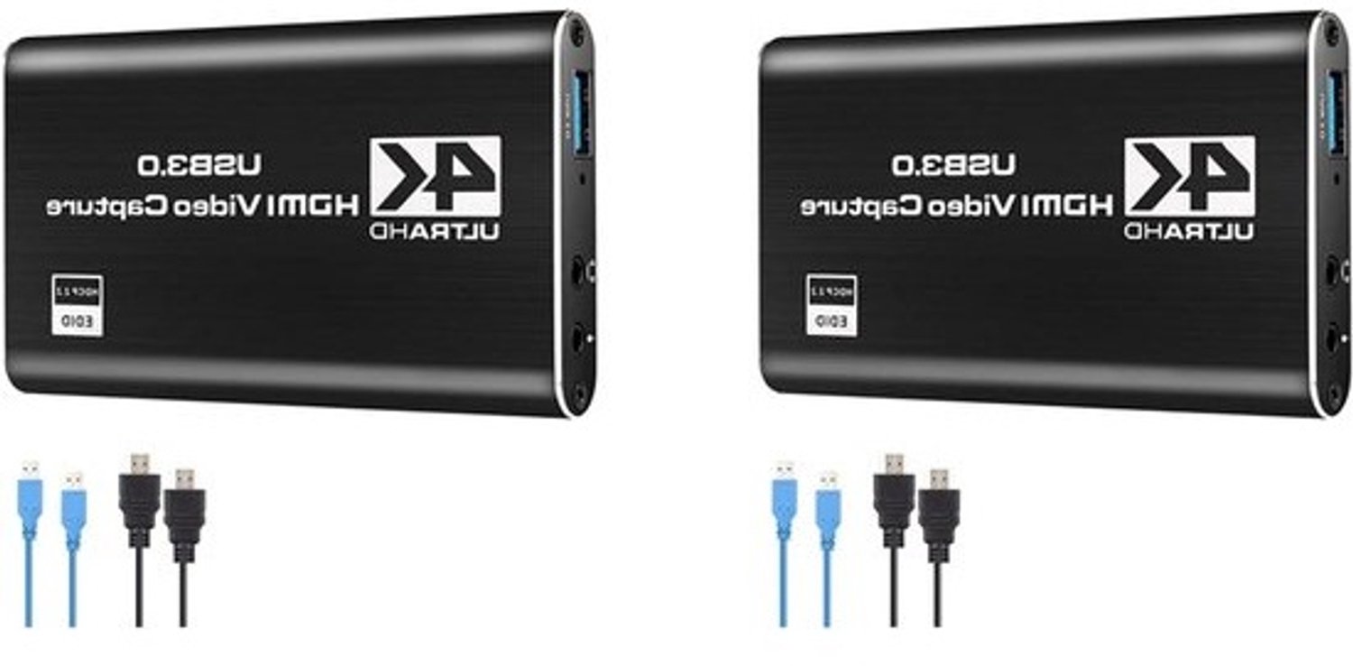 Audio Video Capture Card - Opnamekaart Converter - Gaming Streaming - 4K USB 3.0 - 1080p 60fps - Zwart