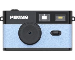 Phomo Digitale Retro Camera - Compact Camera - 8MP - 4 Retrofilters - Flits - SD-kaart - USB-C - Blauw
