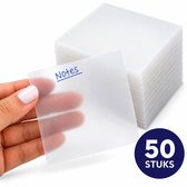 Knaak Transparante Notitie Notes - Vierkant - Waterdicht - Doorschijnend - 76 x 76 mm - 50 stuks
