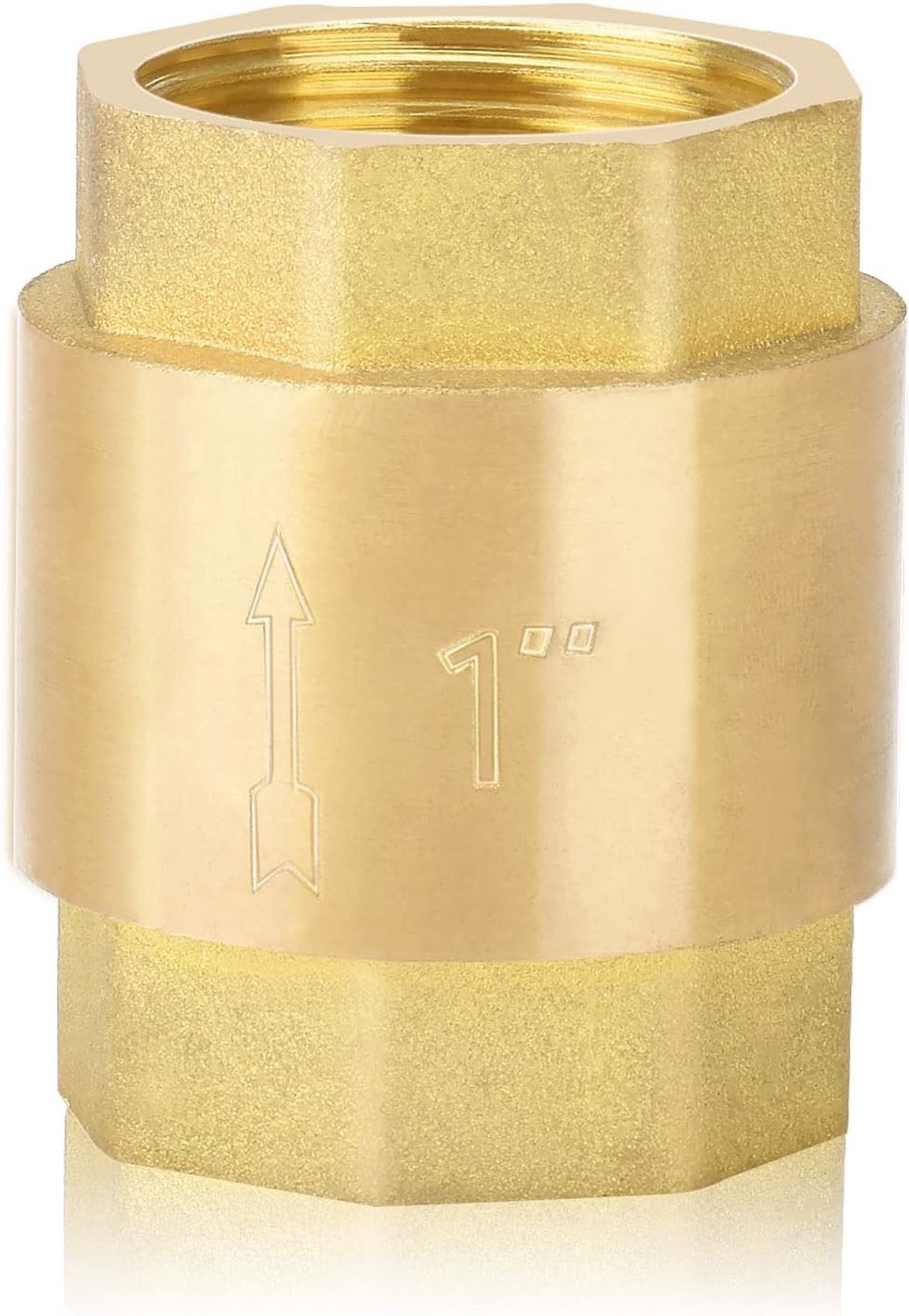 Terugslagklep 1 inch - messing - corrosiebestendig - ideaal voor pomp en wasmachine - ShopVlot