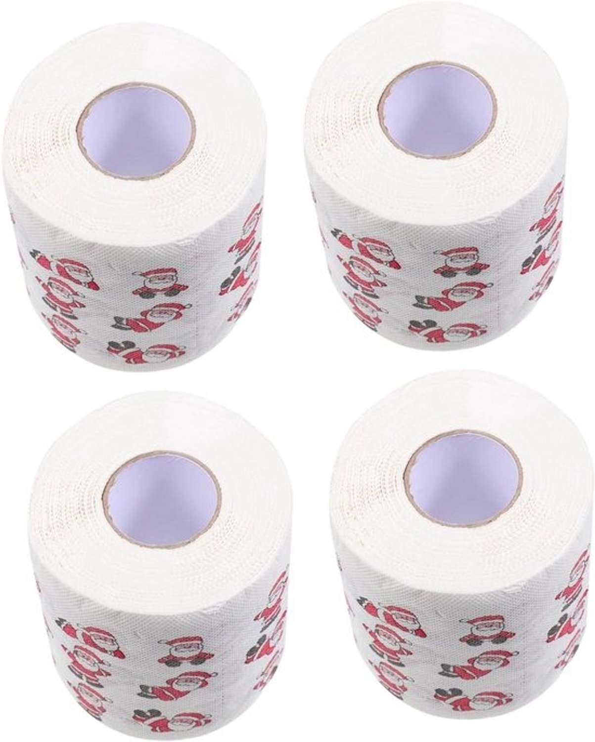 Kerst Toiletrollen - Papieren Handdoeken - Feestelijke Decoratie - Dubbelzijdig Bedrukt - 4 Rollen - Kerstthema
