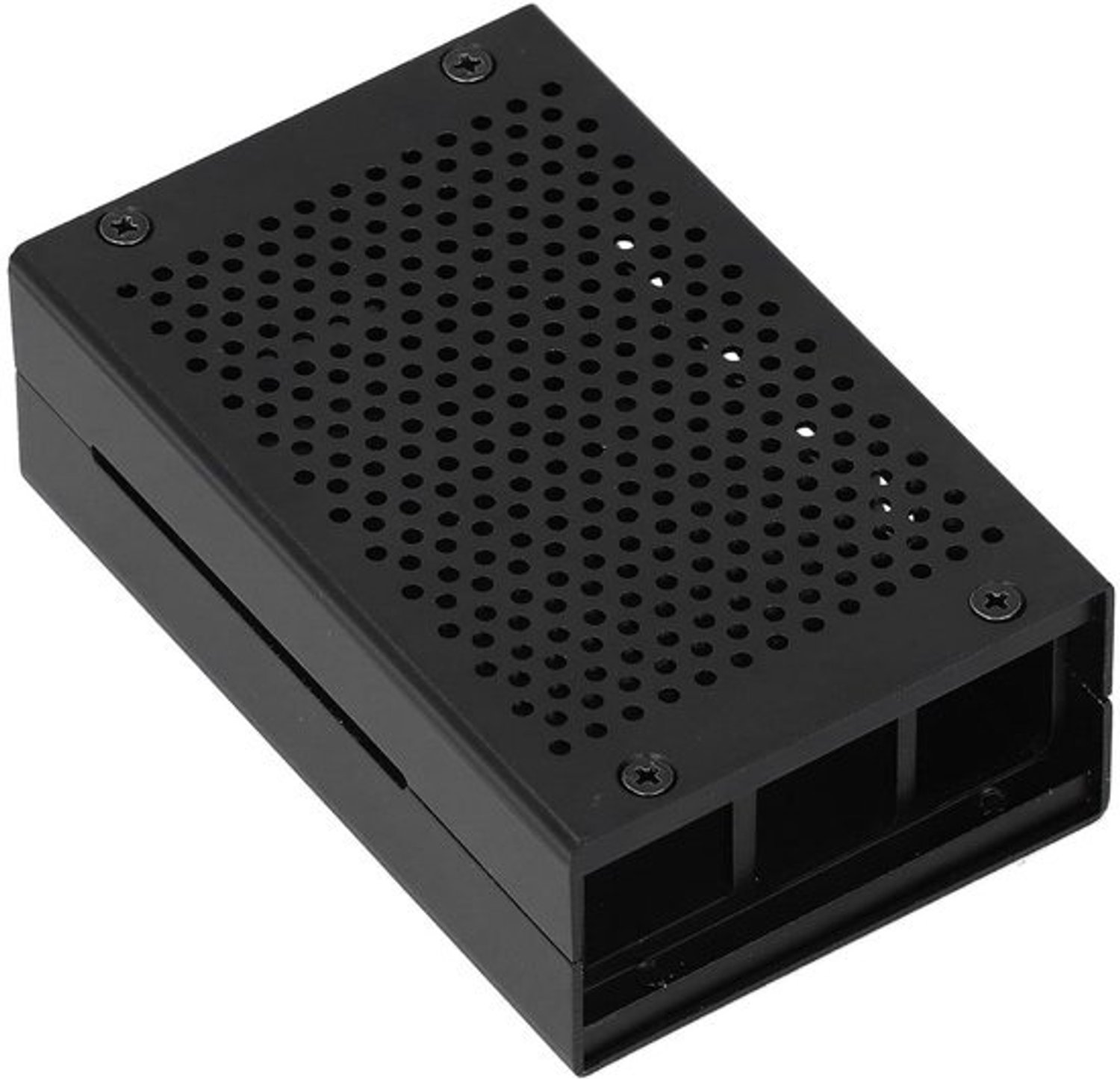Raspberry Pi Behuizing - Aluminium Case - Bescherming Moederbord - Efficiënte Warmteafvoer - 11 x 7 x 5 cm - Zwart