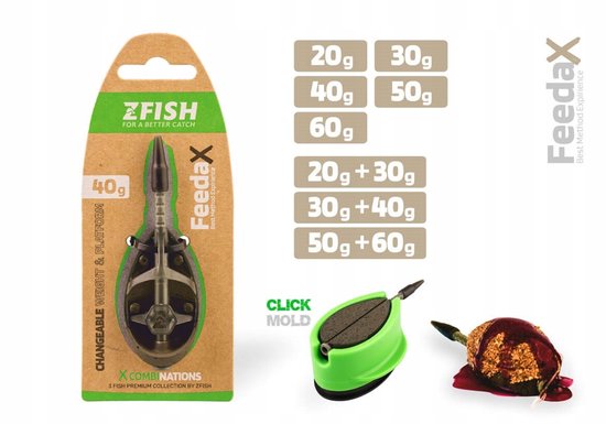 Merkloze Method Feeder Korv 40g Loodvrij voor Vissen — afbeelding 2