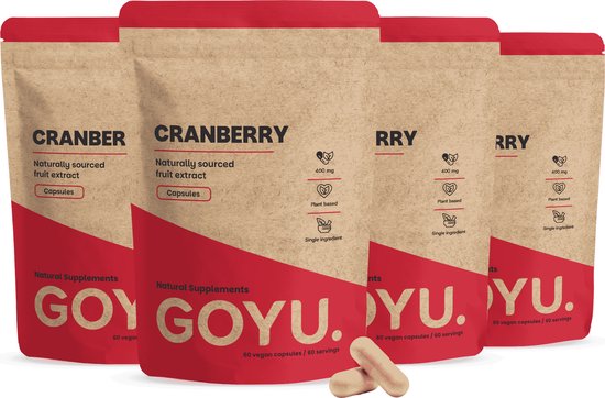 GOYU® - Cranberry Extract Capsules 400 mg Multipack 240