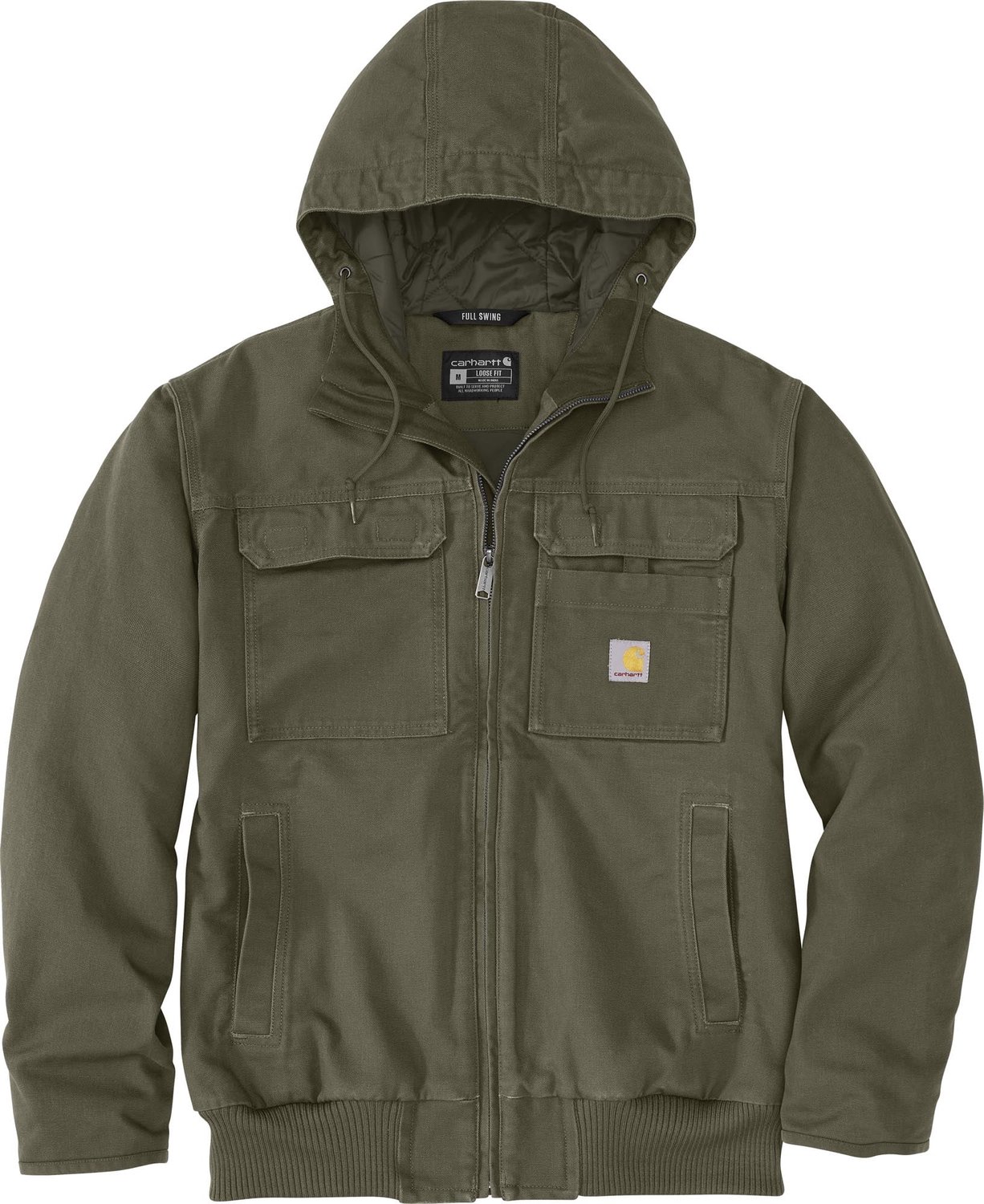 Carhartt Washed Duck Bartlett Active Jas Olijf