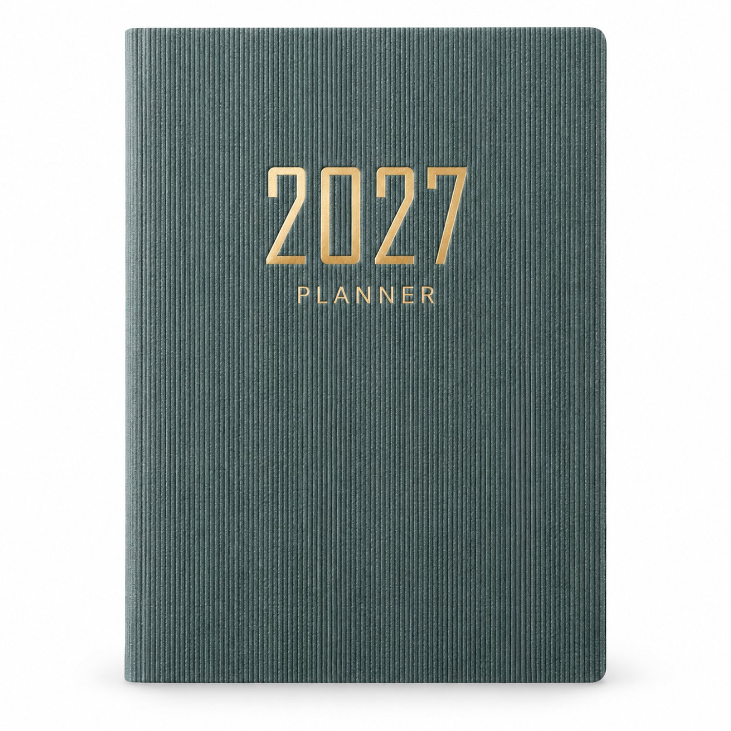 Weekagenda 2027 A5 – 1 week op 2 pagina’s – Flexibele kaft – Groen