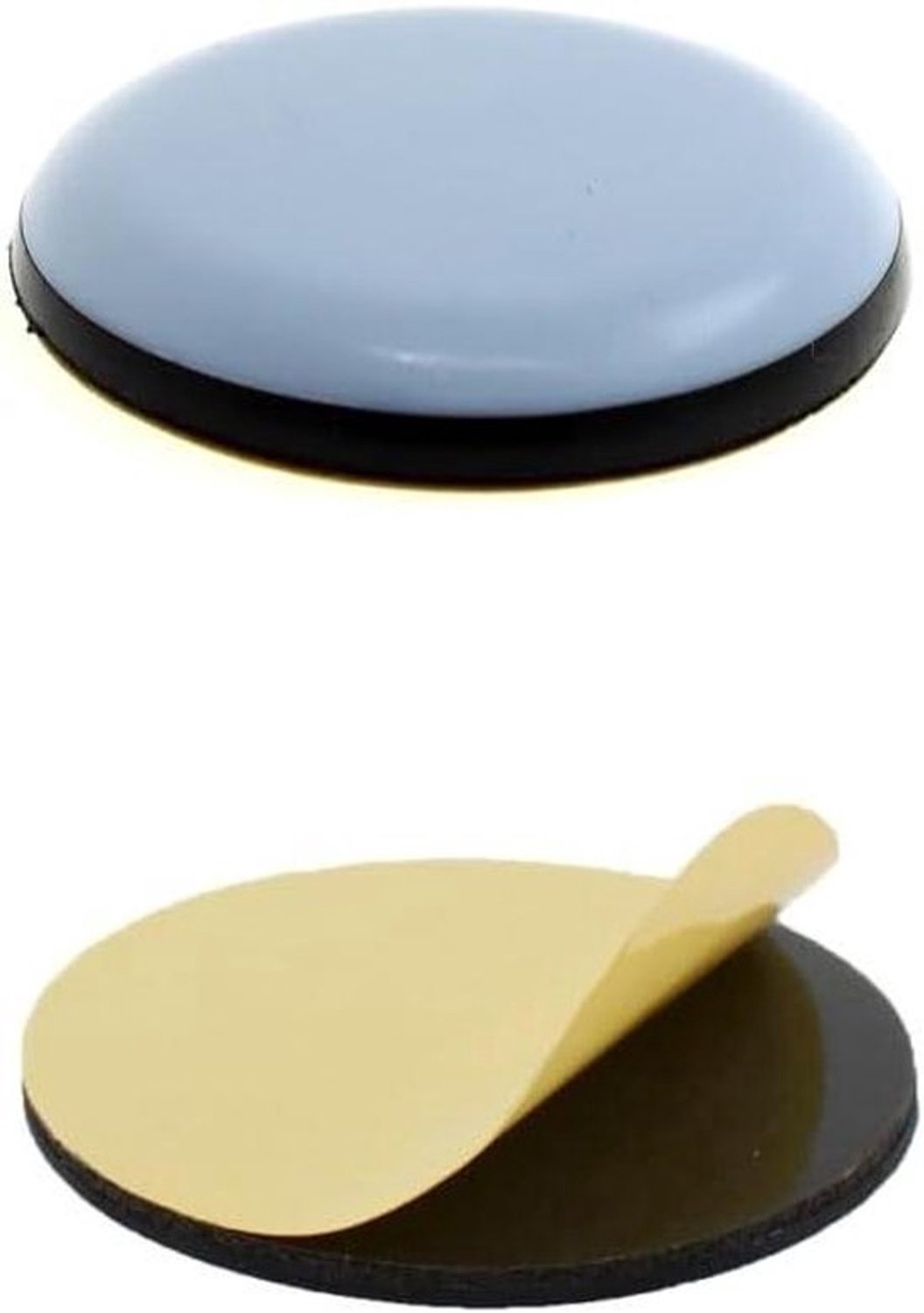 Lifeswonderful - PTFE Teflon Furniture Glides - Round - Self Adhesive Sliders - Various Sizes (25mm, Qty 4)