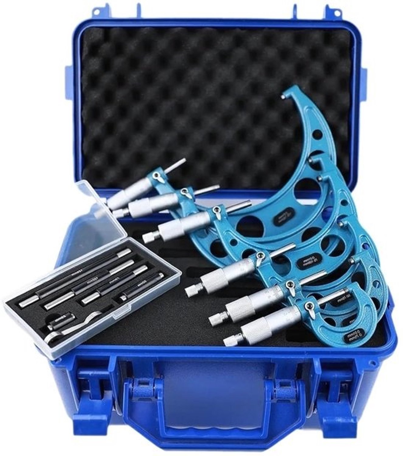 Gereedschapsset Micrometer - Meetinstrumenten Set - Dimensionale Controles - Spiraalvormig Buitenontwerp - 0-100 mm - Metaal
