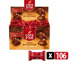 Côte d’Or Mini Bouchée Melkchocolade - 106 chocolaatjes – Voordeelverpakking van 1 kg - Chocolade voor bij de koffie