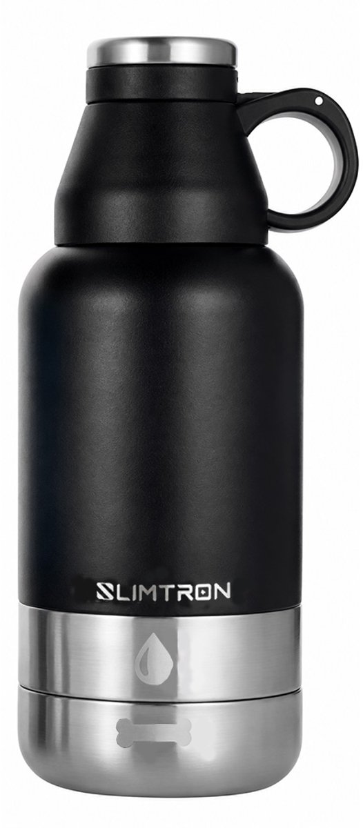 Slimtron Pawbottle wandelfles voor huisdier - compartment voor voedsel en water - drinkfles 946 mL