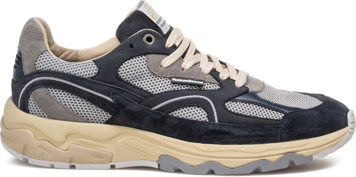 Floris Van Bommel Sfm-10258 De Rezer Sneakers - Suède - Heren - Blauw - Maat 44