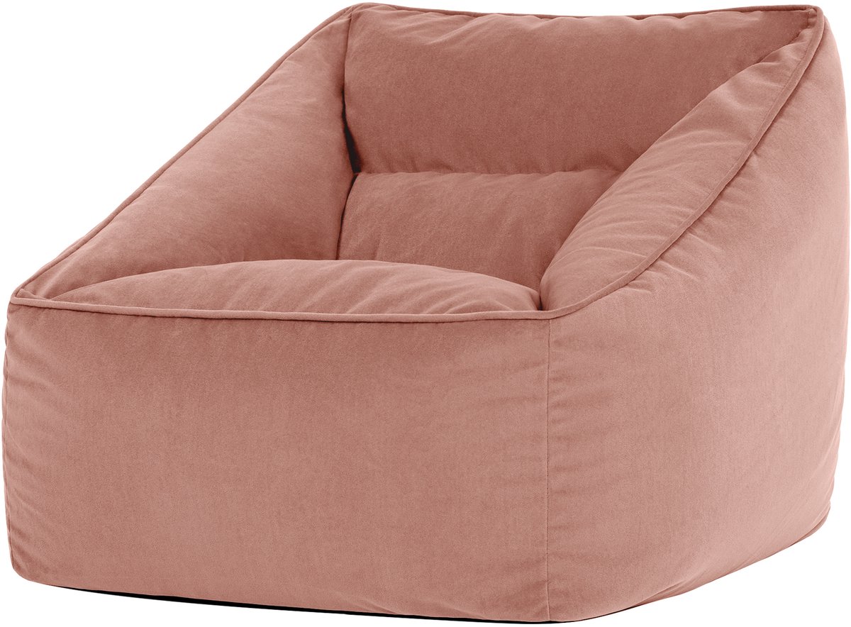 icon - Natalia XL Zitzak Fauteuil - Fluweel - Roze
