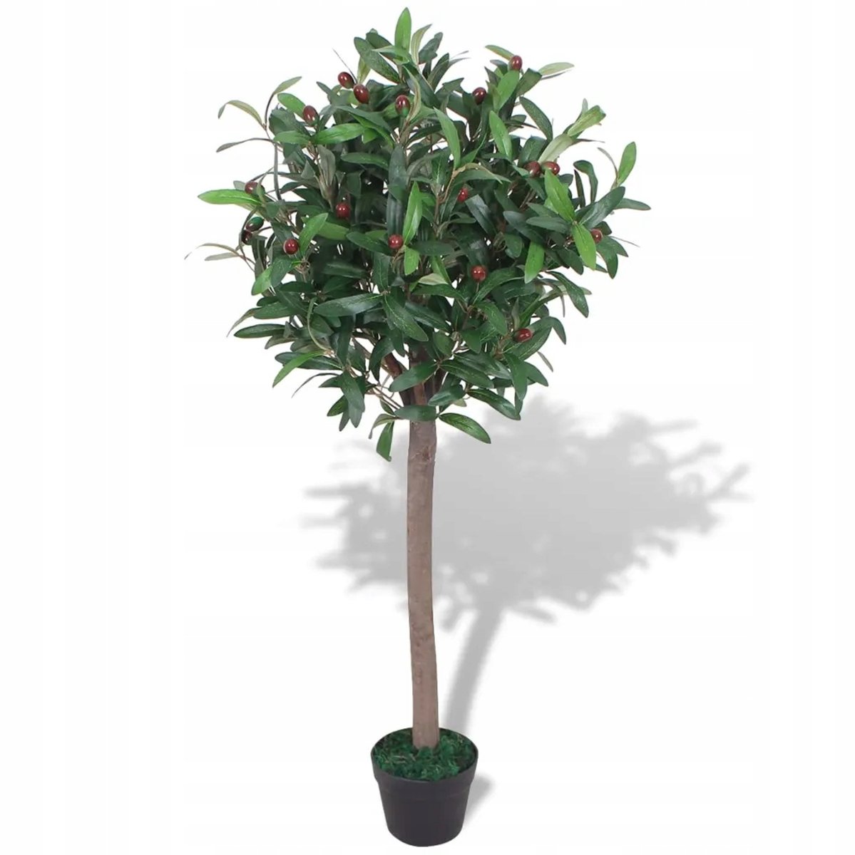 Kunstmatige Laurierboom 120cm met Rode Bessen en Groene Bladeren
