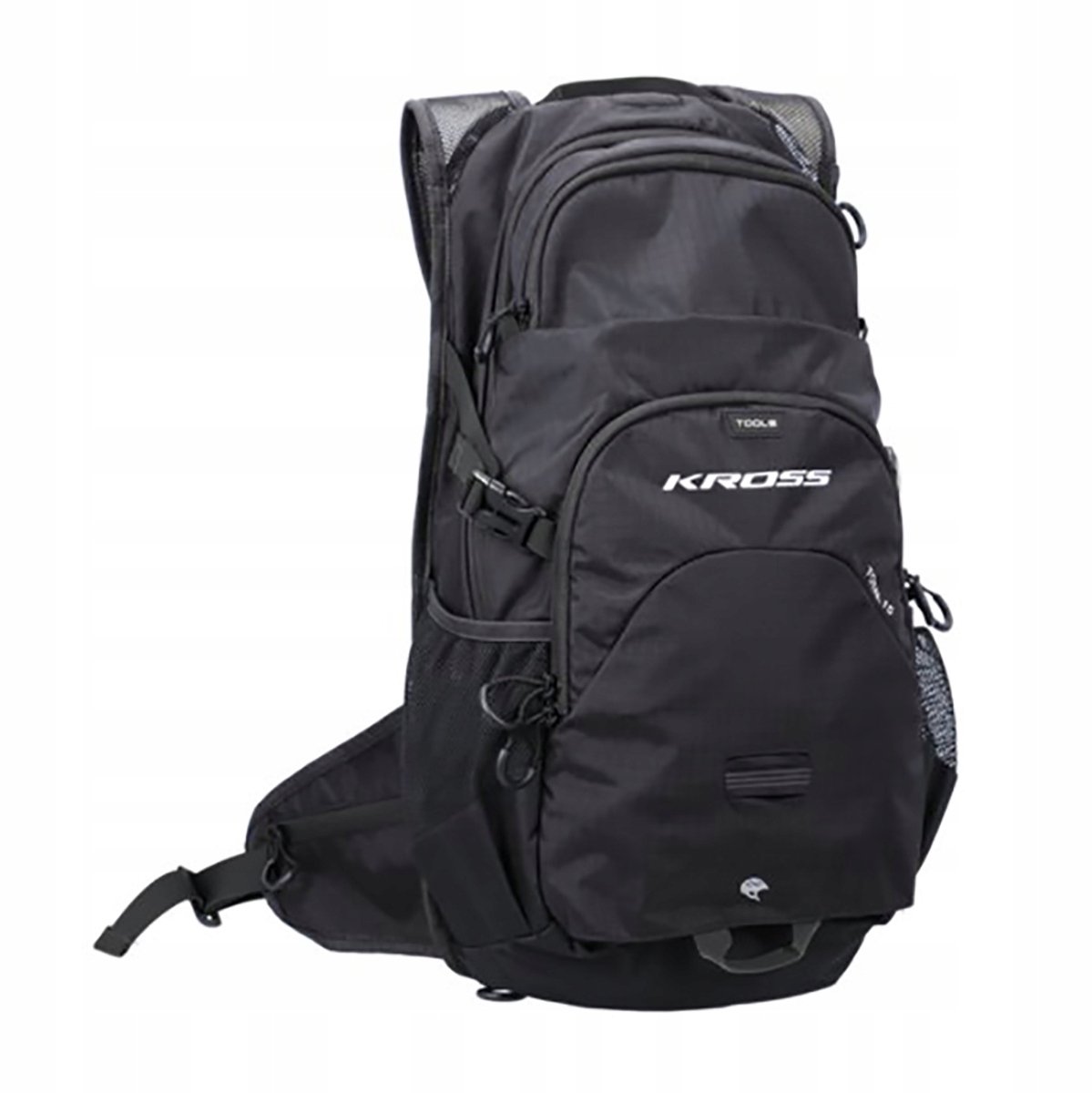 KROSS Total Fietstas 20L Zwart - Duurzaam Nylon Ripstop & YKK Rits