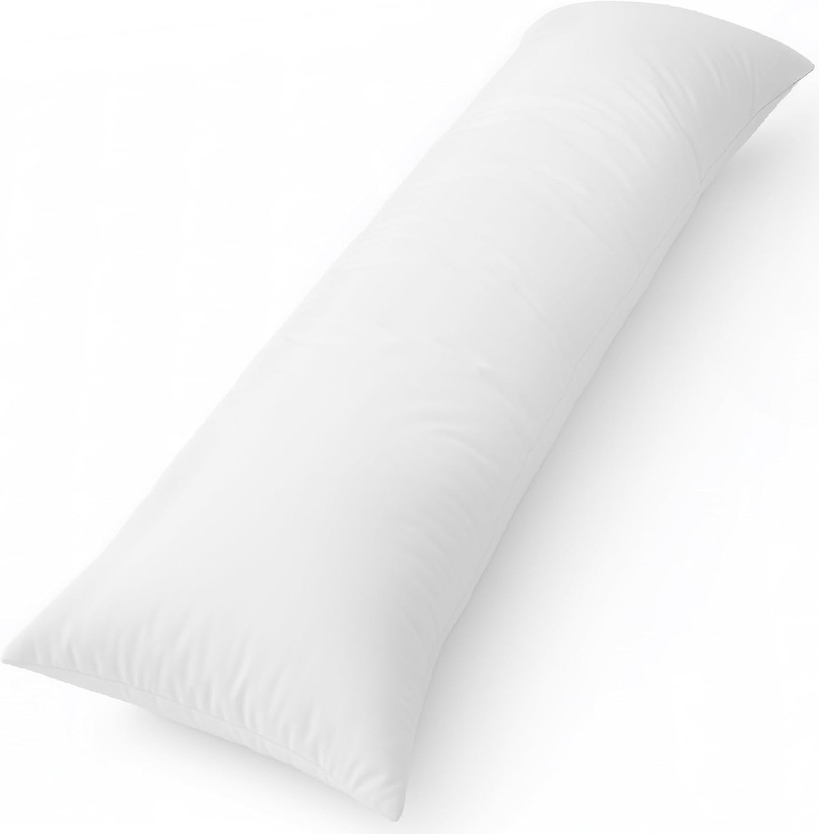 Lichaamskussen voor zijslapers, 40x145 cm, wit, met polyester vulling